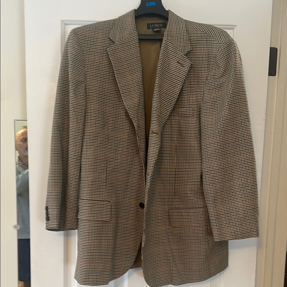 J. Crew Brown Sport Coat with Notched Lapels